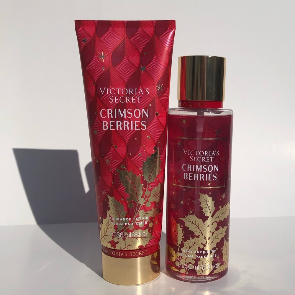 Victorias Secret Crimson Berries Lotion & Mist Set